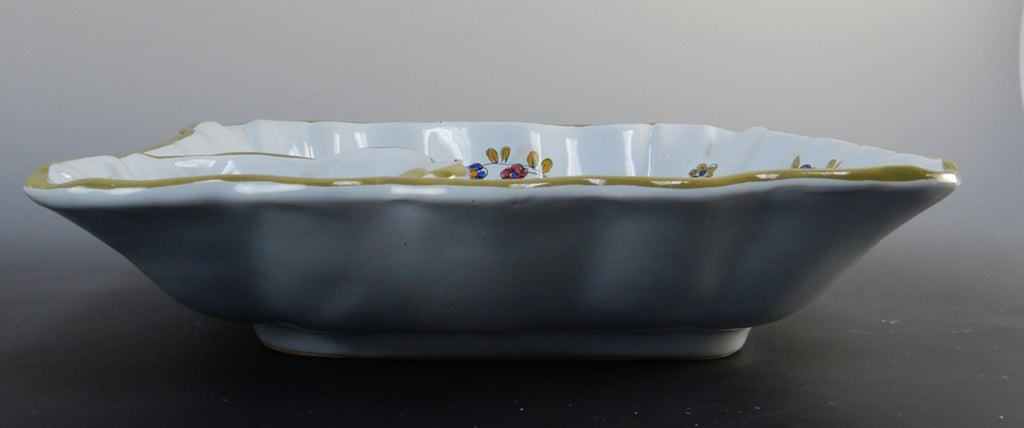 Vintage Majolica Italy PV Ceramic Chip and Dip Tray