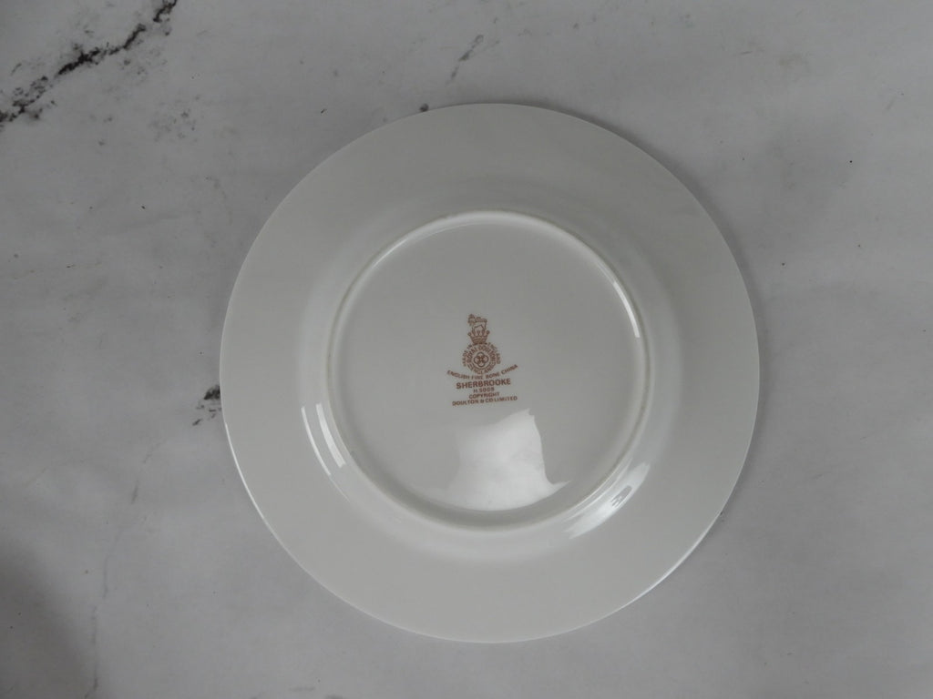 Vintage Royal Doulton Sherbrooke H. 5009 Pattern~Set of 4 B/B~ 6-1/2" Plates