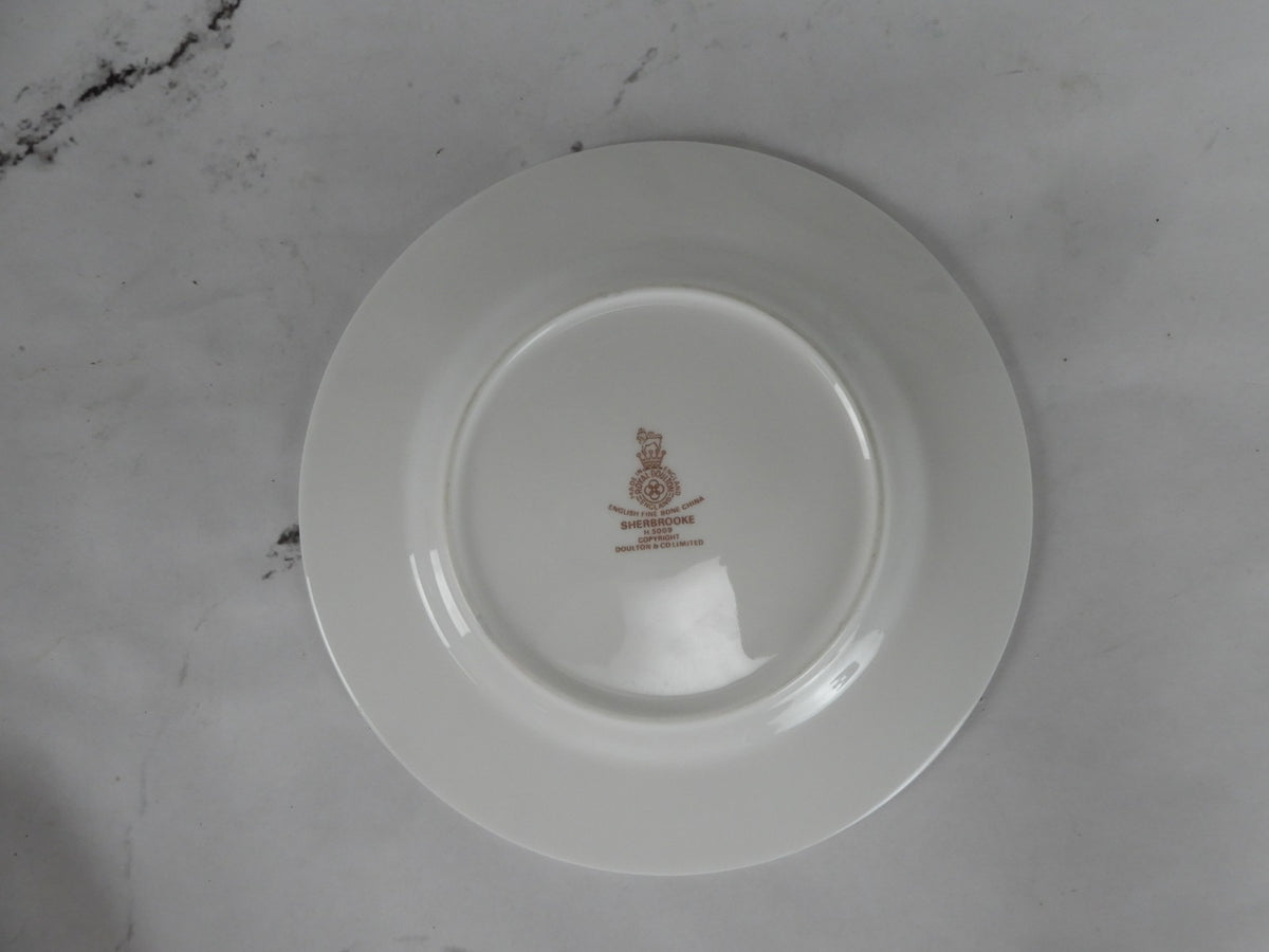 Vintage Royal Doulton Sherbrooke H. 5009 Pattern~Set of 4 B/B~ 6-1/2" Plates