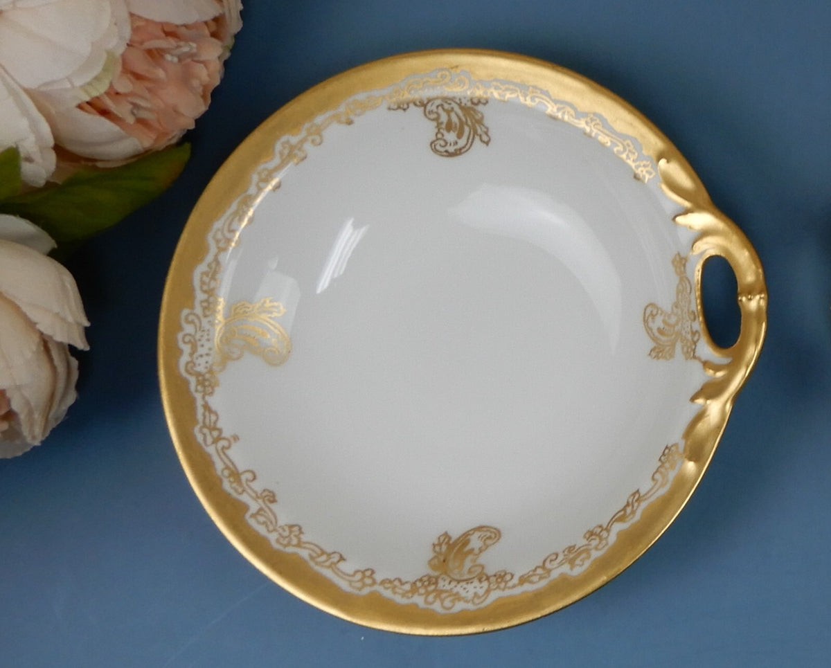 Antique Haviland France Gold Rim Haviland Limoges of France Bon Bon Serving Dish