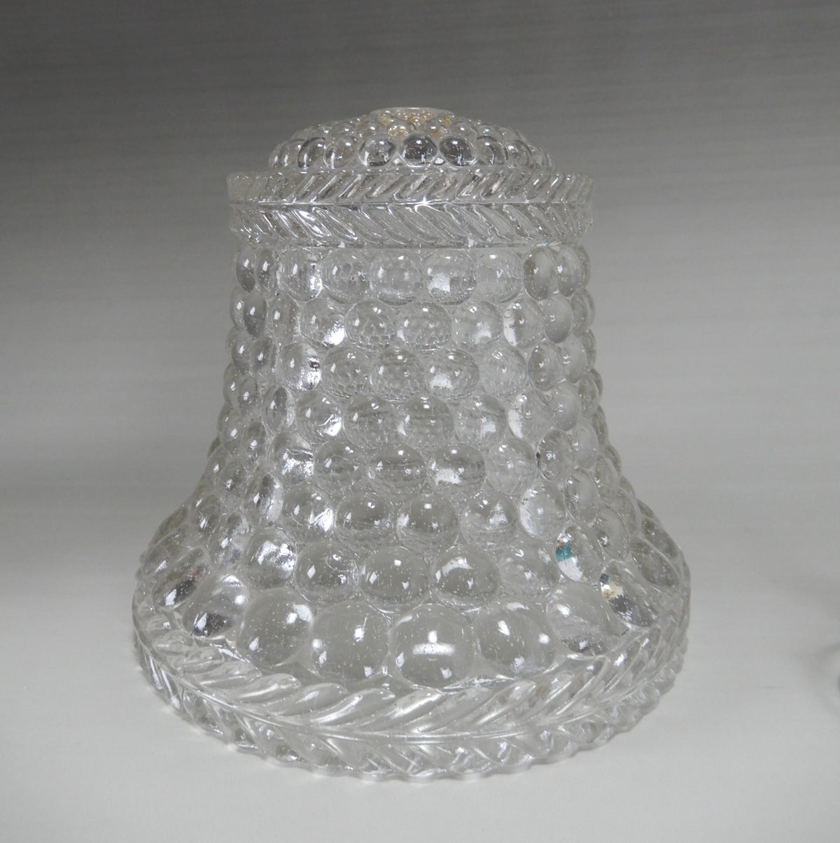 Bubbles Clear Glass Lamp Light Fixture Shade Hobnail w/Light Bulb Clip Adapter