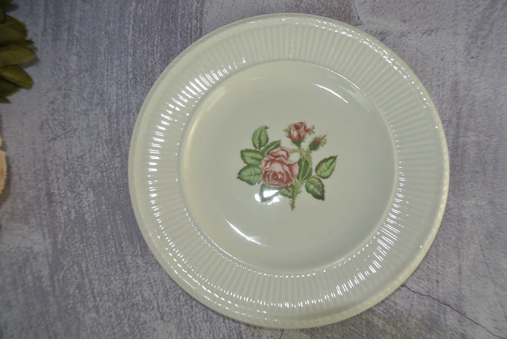 Vintage Wedgewood & Barlaston of Etruria "Moss Rose" B/B Plate Set Of 4