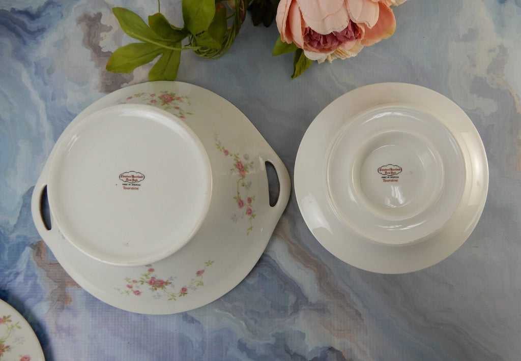 Vintage Theodore Haviland New York "Touraine" Tureen and Gravy Boat