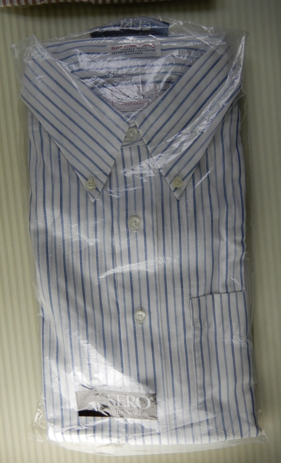 Lot of 4 New in Bag Long Sleeve Shirts Men's 16-1/2 -35 and 34