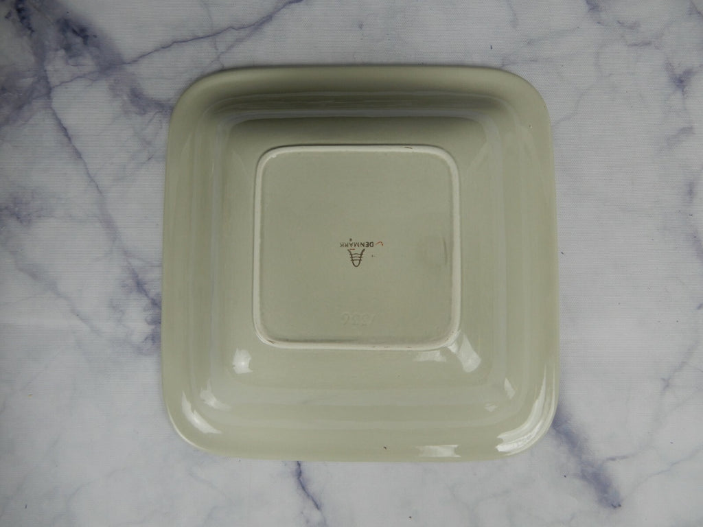 Royal Copenhagen Aluminia Oranja Tureby Square Serving Bowl