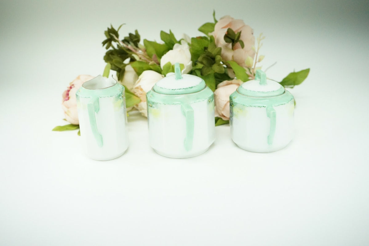 C. Tielsch  Altwasser Silesia Small Teapot,Creamer and Sugar Bowl