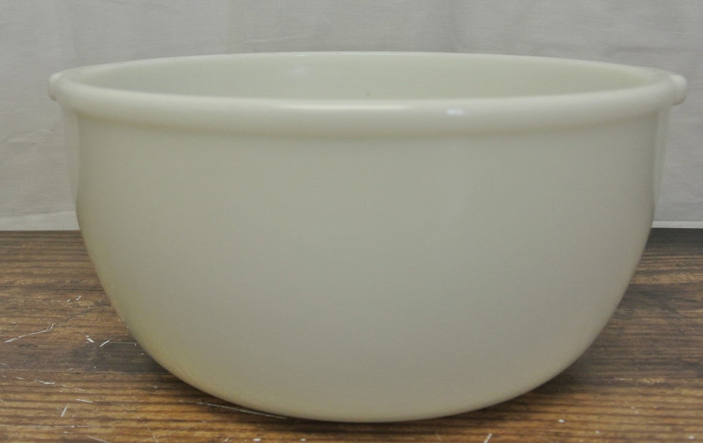 Vintage White Milk Glass Large Mixer Bowl
