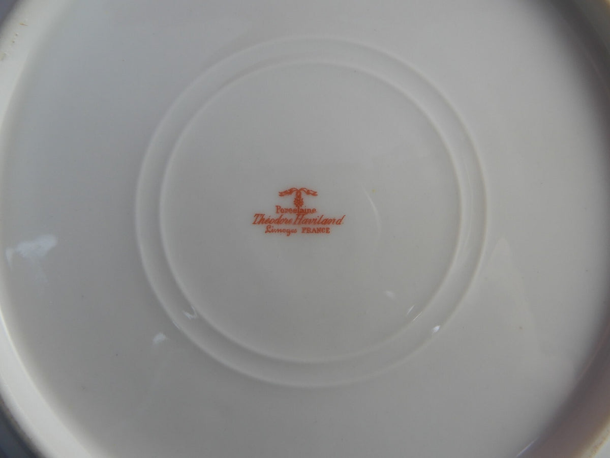 Vintage Theodore Haviland Limoges Porcelain Set of Two 8" Salad Plates