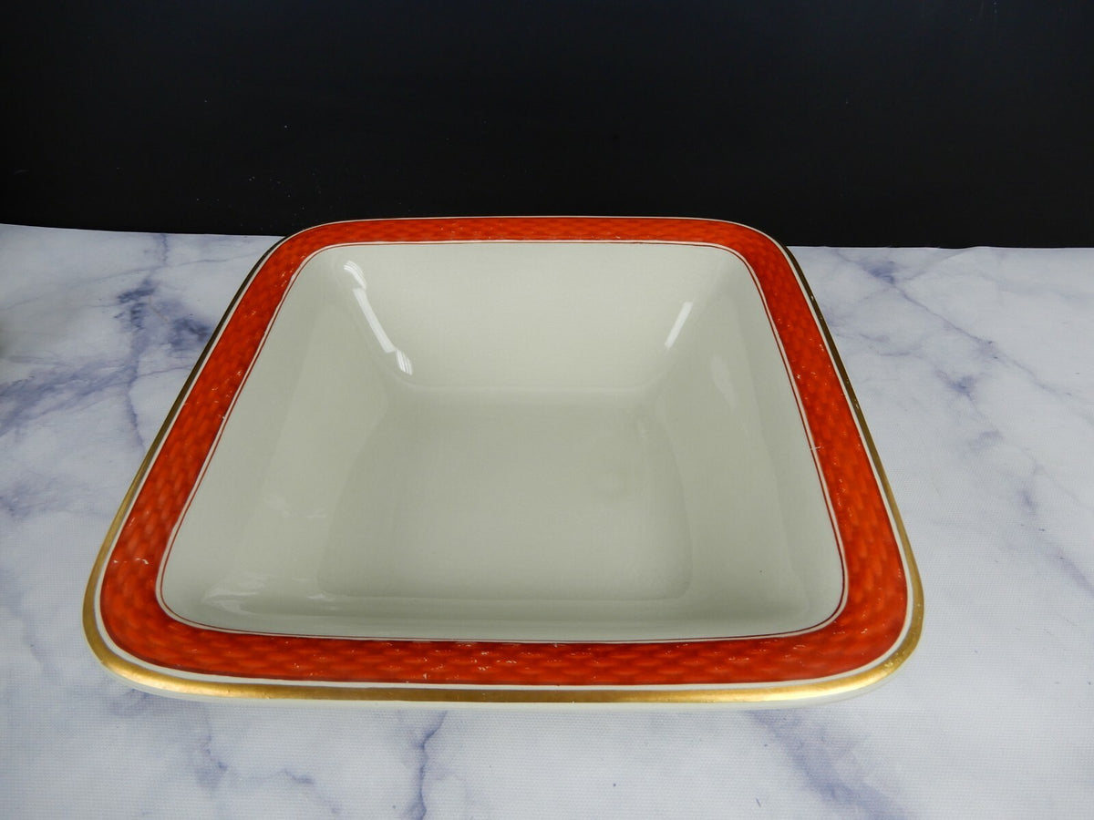 Royal Copenhagen Aluminia Oranja Tureby Square Serving Bowl