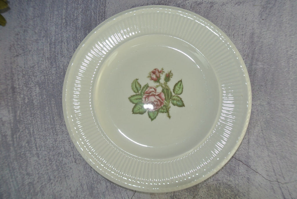 Vintage Wedgewood & Barlaston of Etruria "Moss Rose" B/B Plate Set Of 4