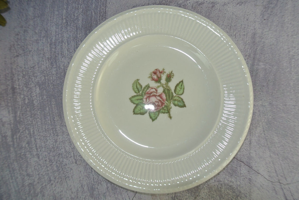 Vintage Wedgewood & Barlaston of Etruria "Moss Rose" B/B Plate Set Of 4