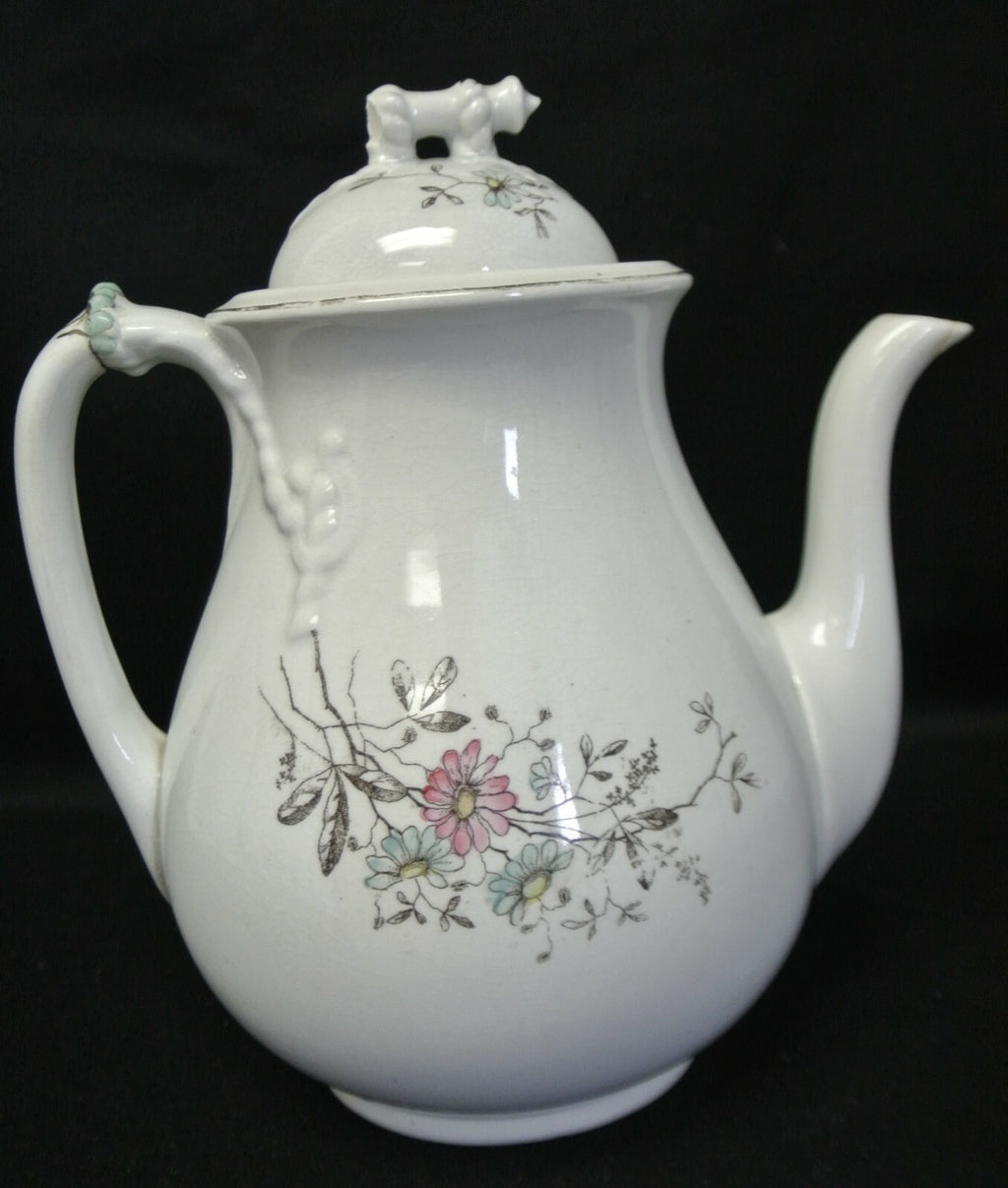 Antique Etruria Pottery (Ott & Brewer) of Trenton, N.J Coffee/Tea Pot