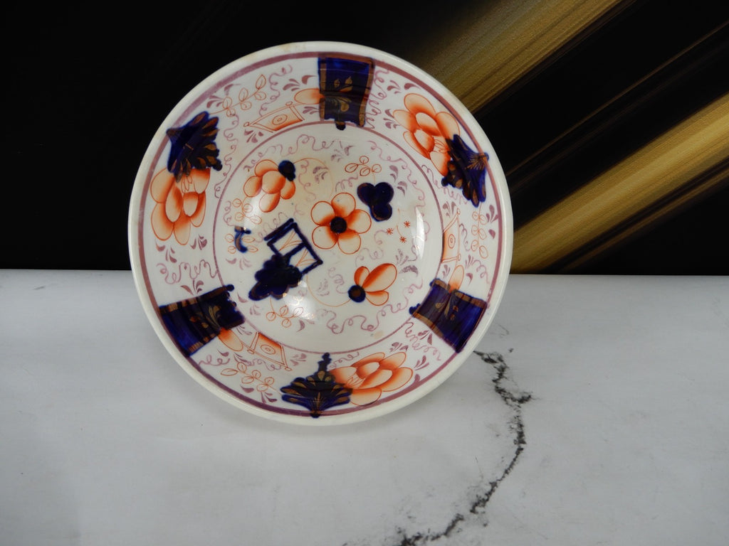 Antique Duch Gaudy Welsh Waste Bowl