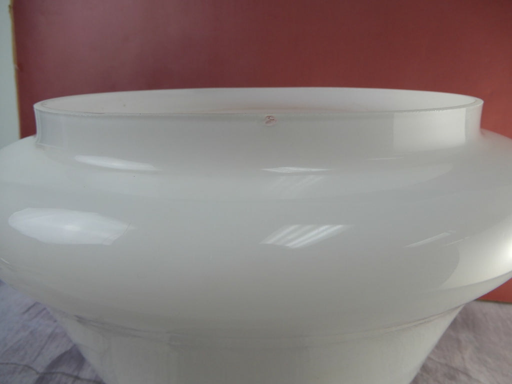 Vintage Milk Glass Art Deco White Shade for Lamp 10-1/2" Tall
