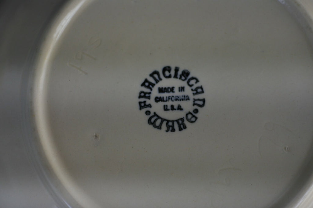 Franciscan Ware Floral Oval Serving Bowl Made In CA 9"