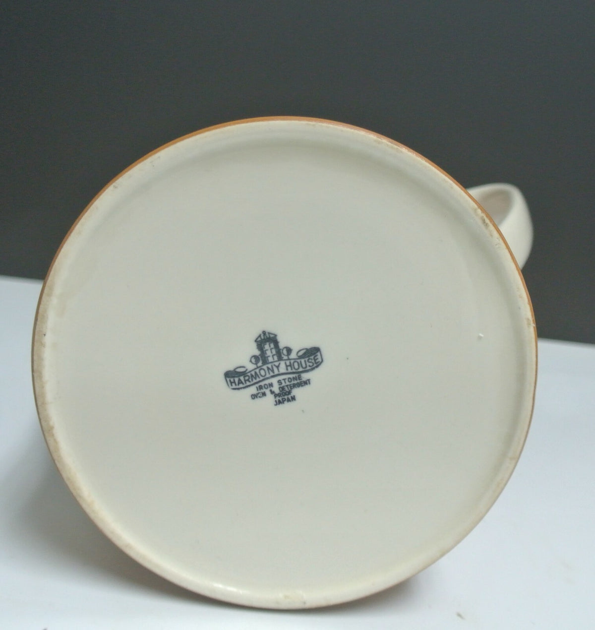 Vintage Genuine Ironstone HARMONY HOUSE  Brown Coffee Pot