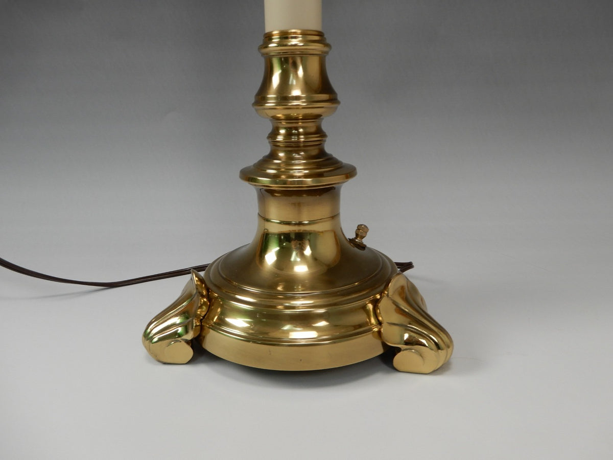 Vintage Stiffel Brass Candlestick Table Lamp 29-1/2" Tall