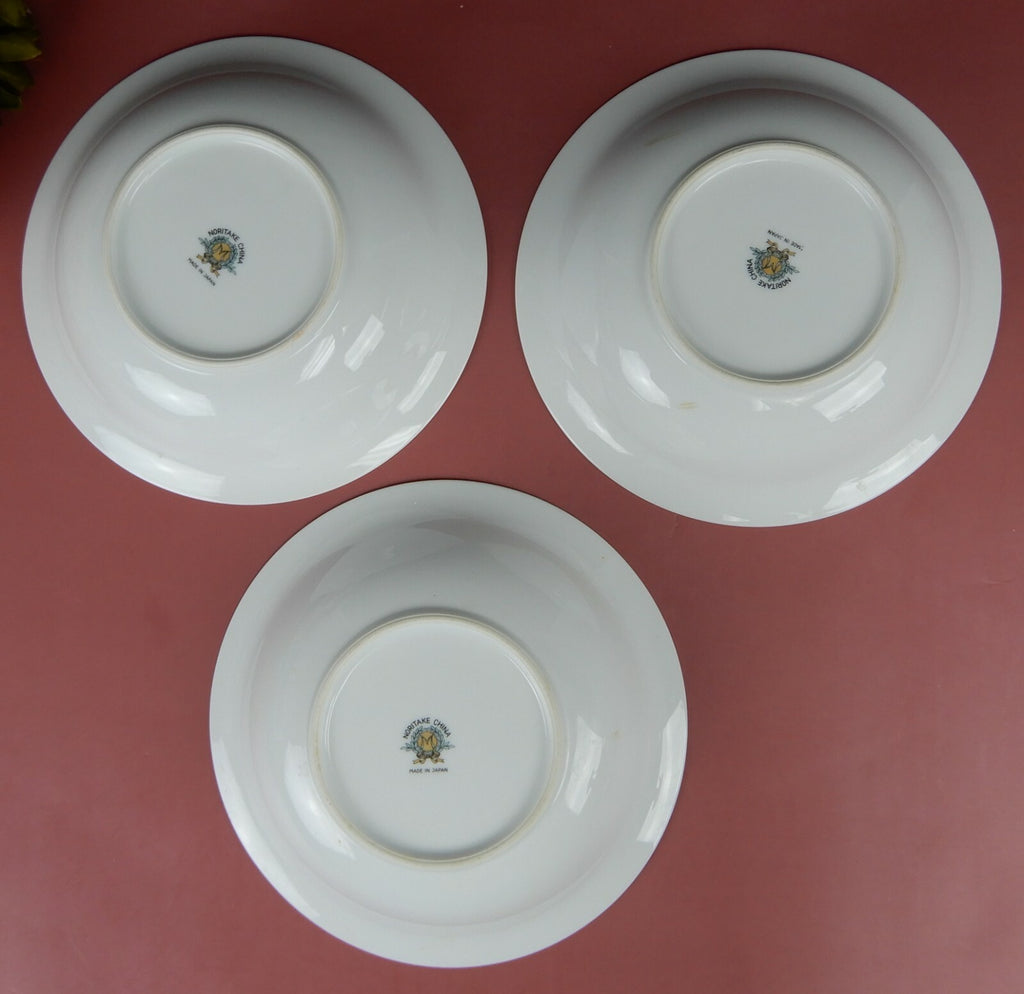 Set of 3 Noritake Canton Bamboo Soup Bowls