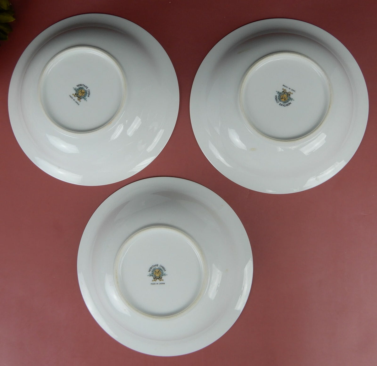 Set of 3 Noritake Canton Bamboo Soup Bowls