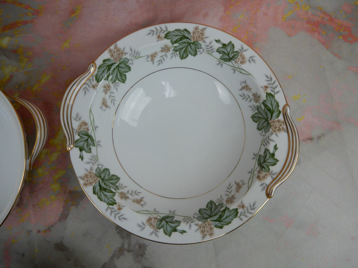 Vintage Noritake "Daphne" Vegetable Serving Bowl &Covered Vegetable Serving Bowl