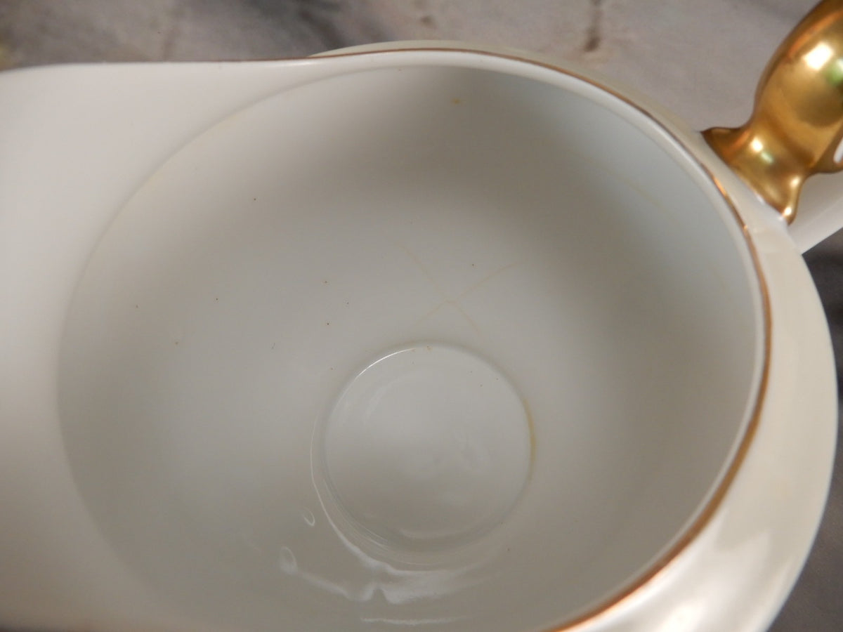 Vintage Royal Embassy China "Fresno" Gravy Boat,Sugar Bowl and Creamer
