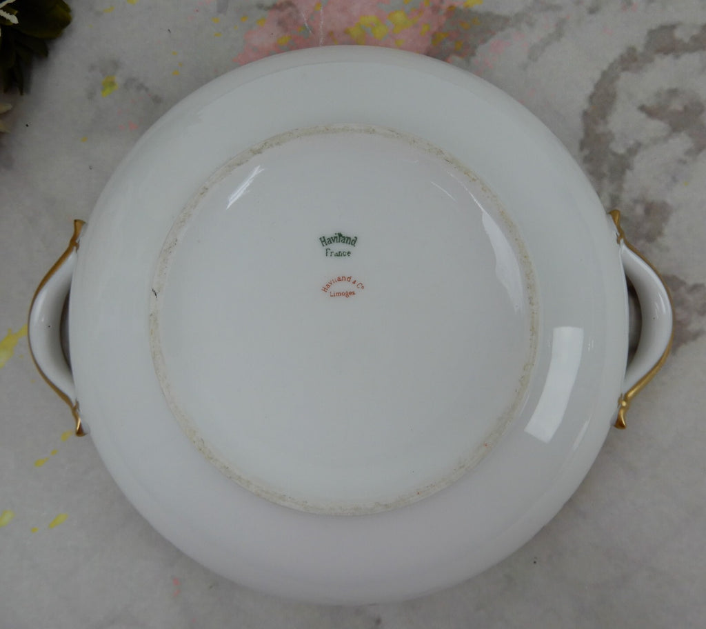 Vintage Haviland Limoges Schleiger 580 Pattern Lidded Vegetable Bowl