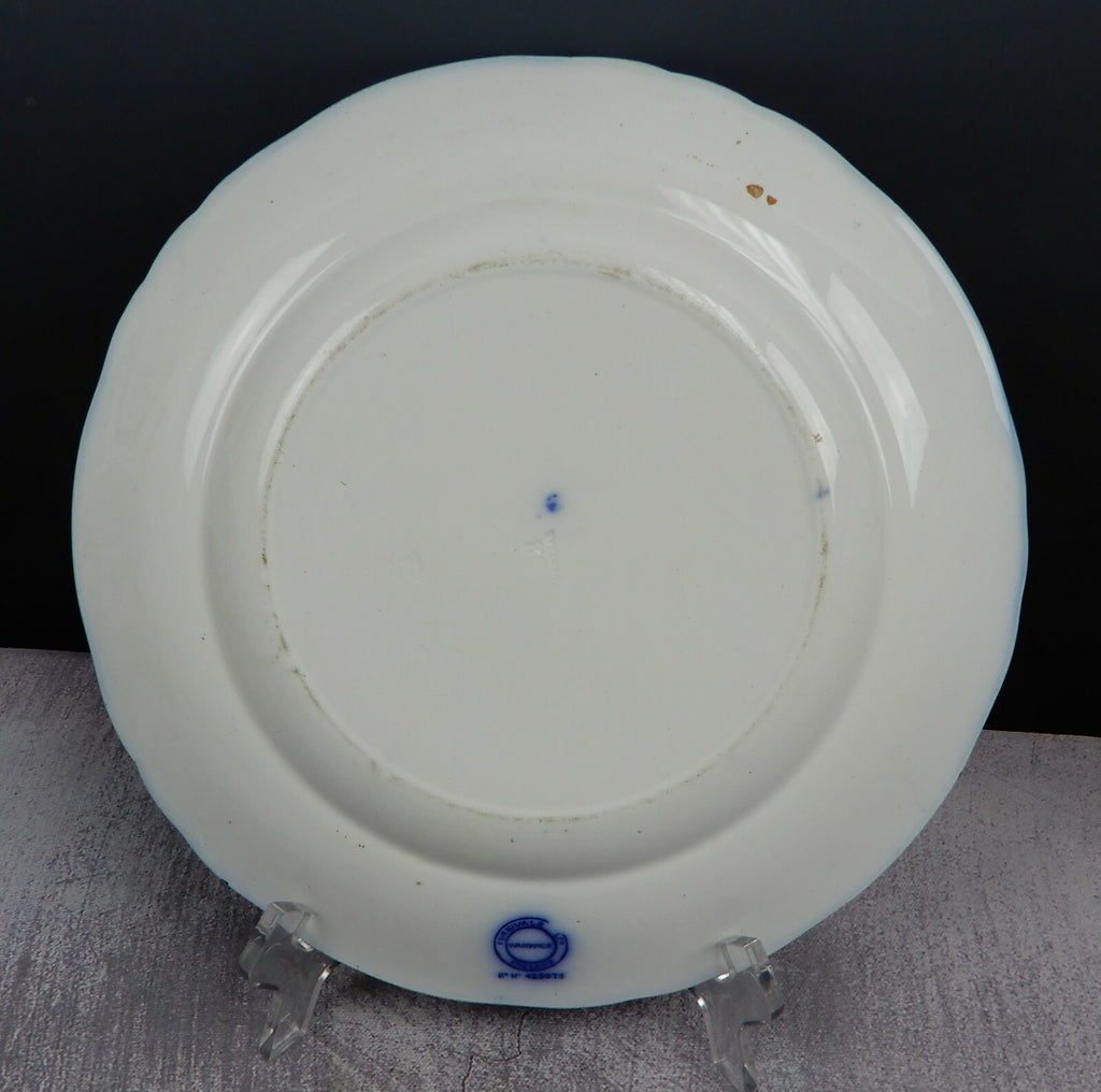 Antique 1903 Flow Blue by Thomas Furnivals & Co. Pattern "Warwick" 10-1/2" Plate