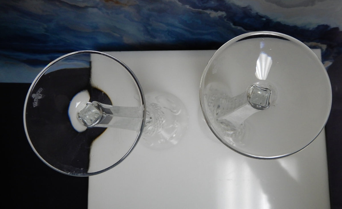 Set of 2 Vintage Waterford Heritage Flute Glasses 8 fl oz