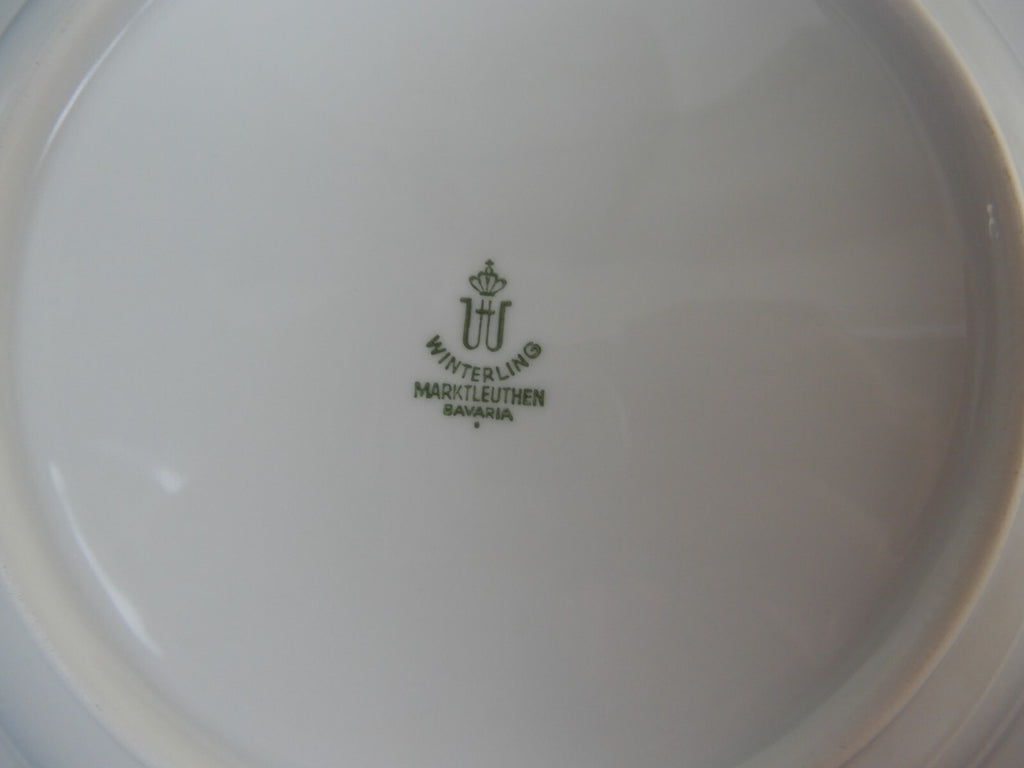 4 Soup Bowls Winterling Marktleuthen Bavaria Decor Spülmaschinenfest W/Stripes