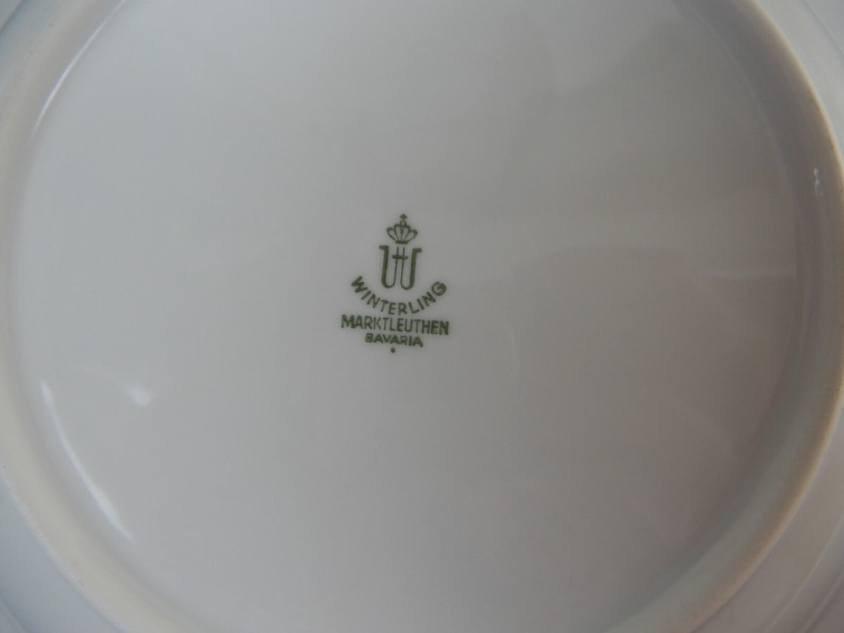 4 Soup Bowls Winterling Marktleuthen Bavaria Decor Spülmaschinenfest W/Stripes