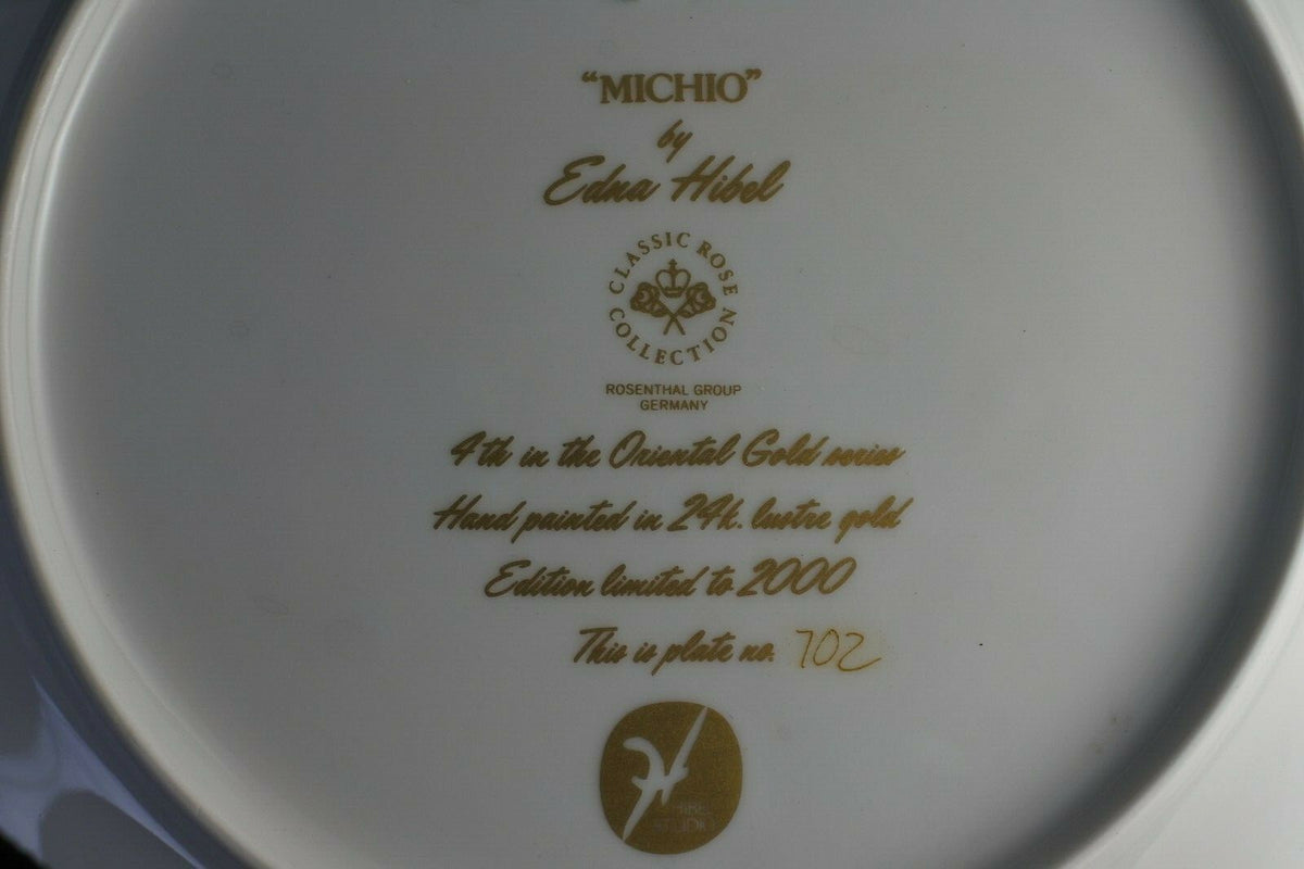 Lot Of Three Hibel Decorative Collector Plates Made By Knowles And Rosenthal
