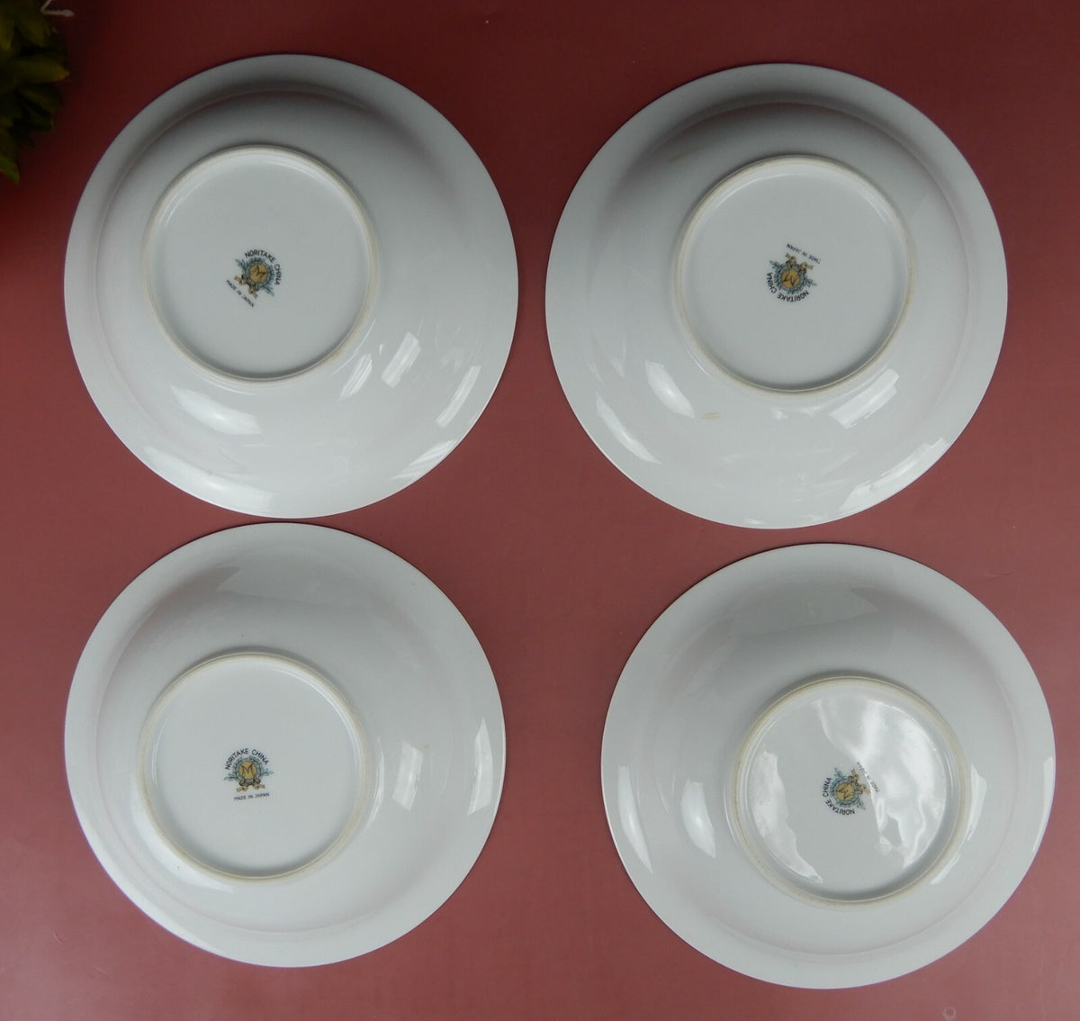 Set of 4 Noritake Canton Bamboo Soup Bowls