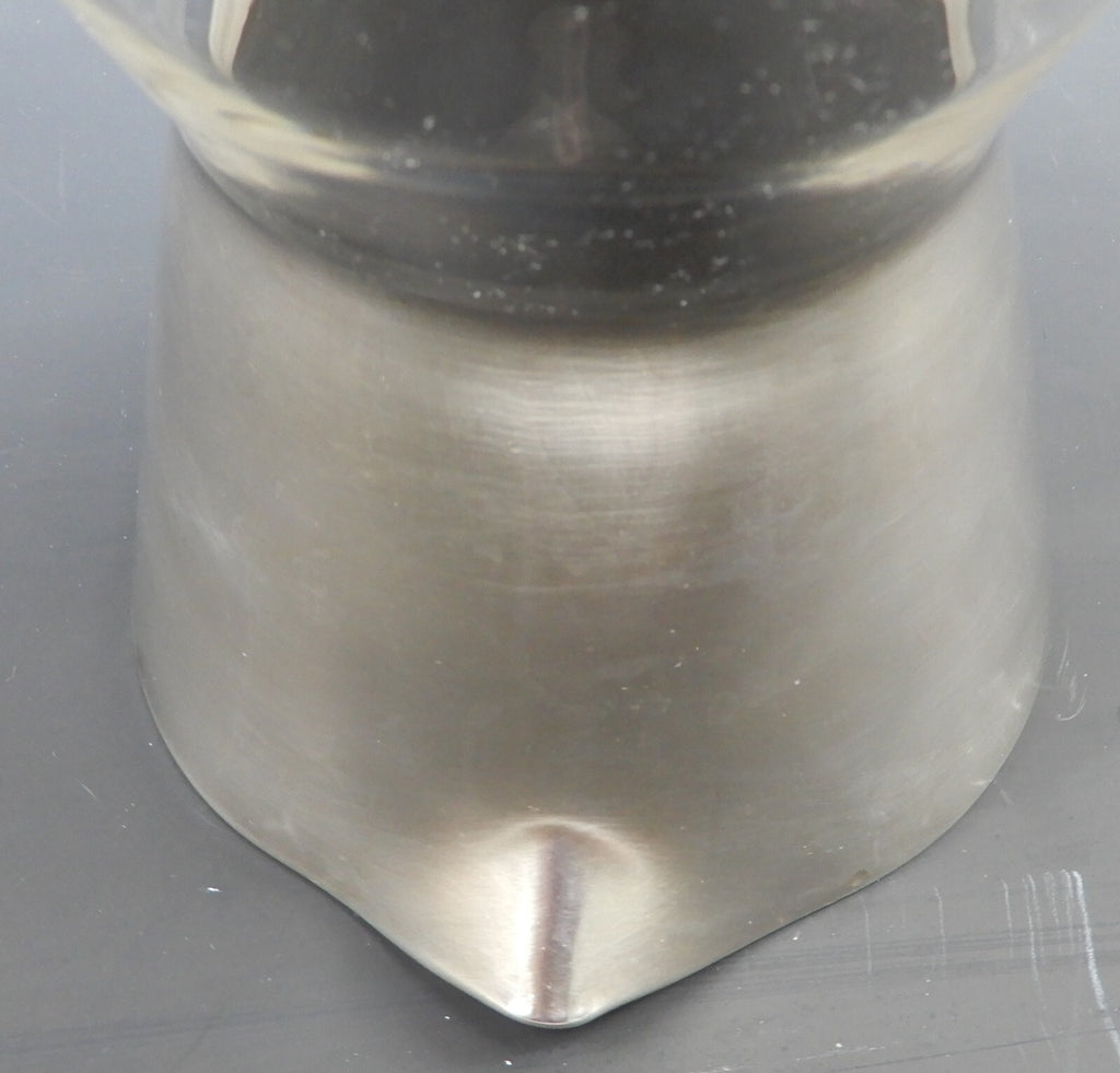Vintage Dorothy C Thorpe Silver on Crystal Pitcher Scrolling Handle 56oz.
