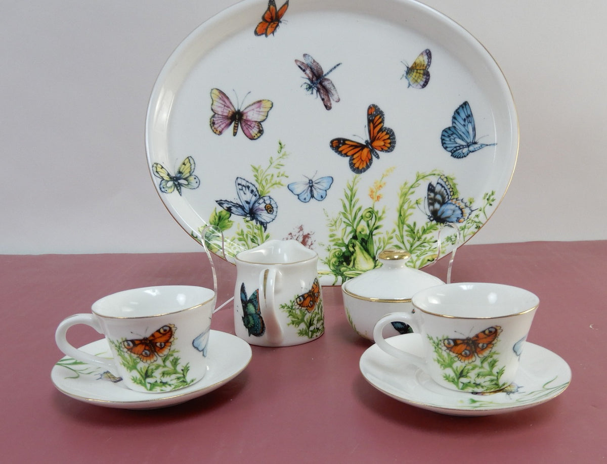 Vintage Burton and Burton Wings of Grace Children’s Porcelain Tea Set.