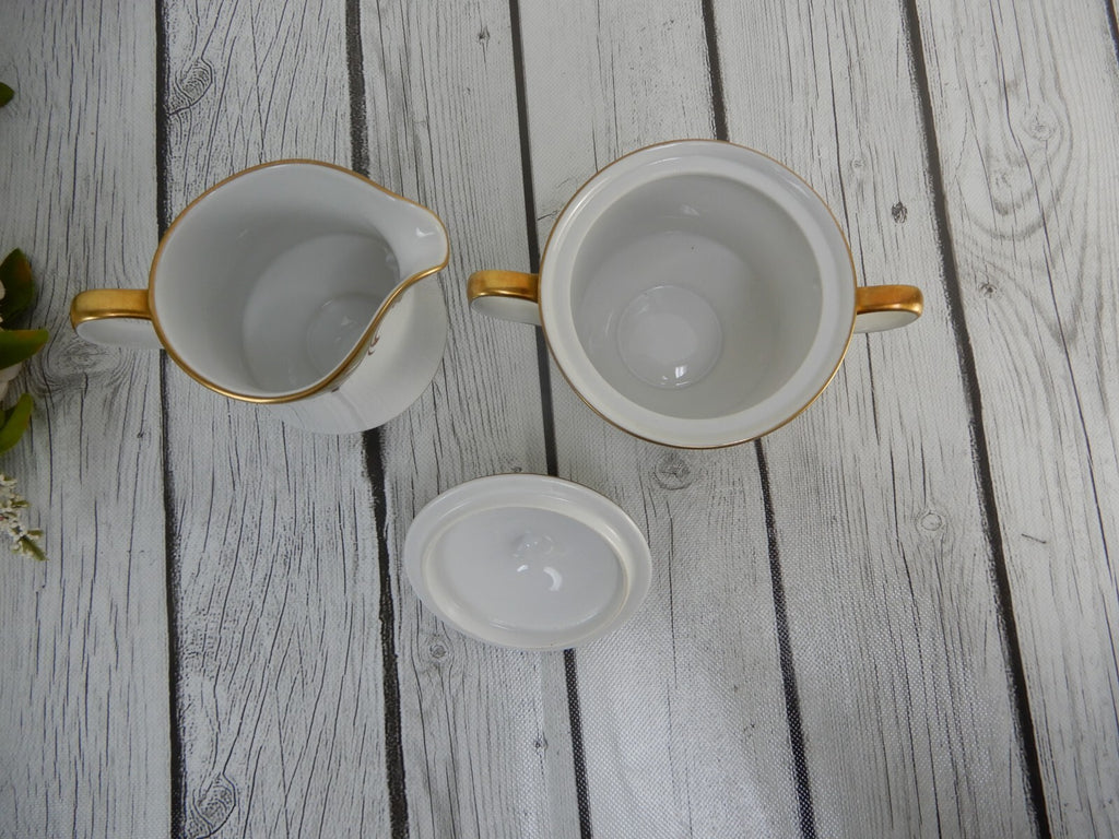 Vintage Sango China "Chateau" Set of Gravy Boat ,Sugar Bowl,Creamer