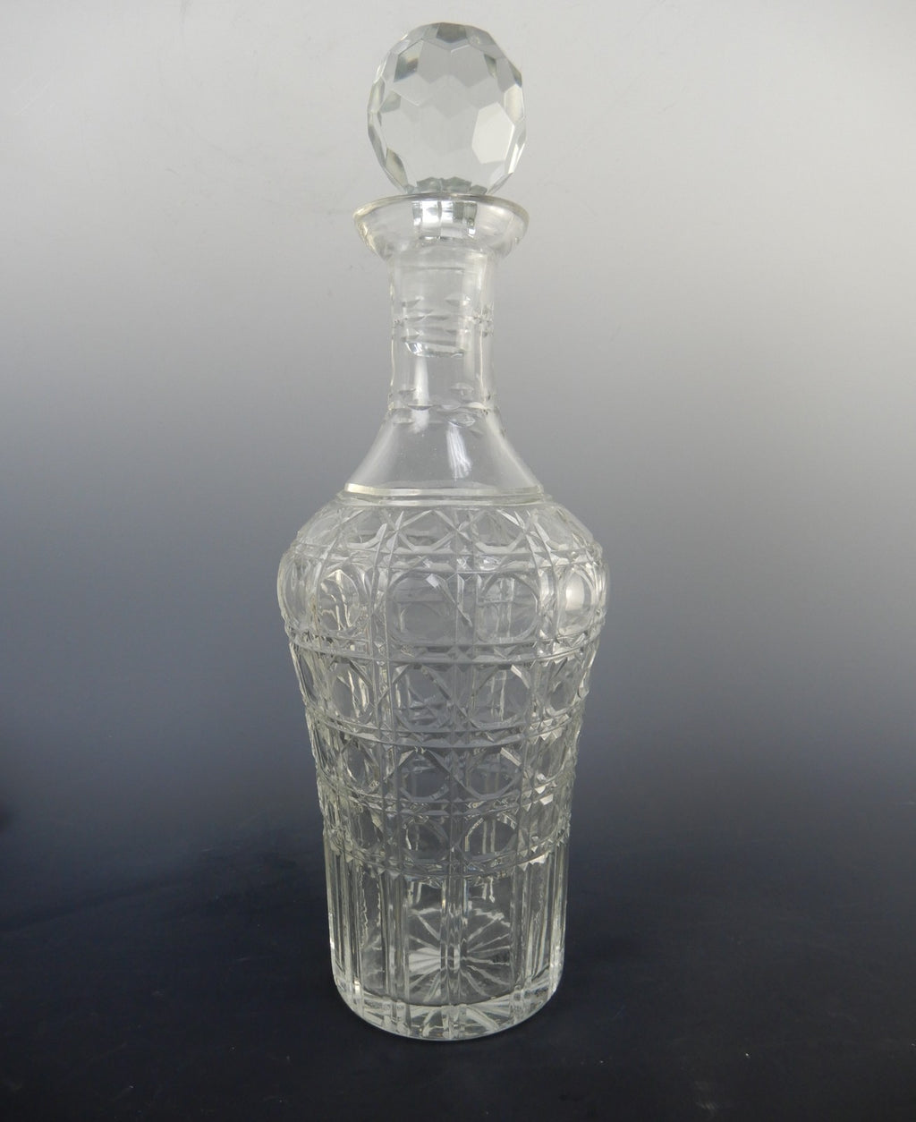 GO Home Modern Clear Glass Round Decanter 12-1/2" Tall