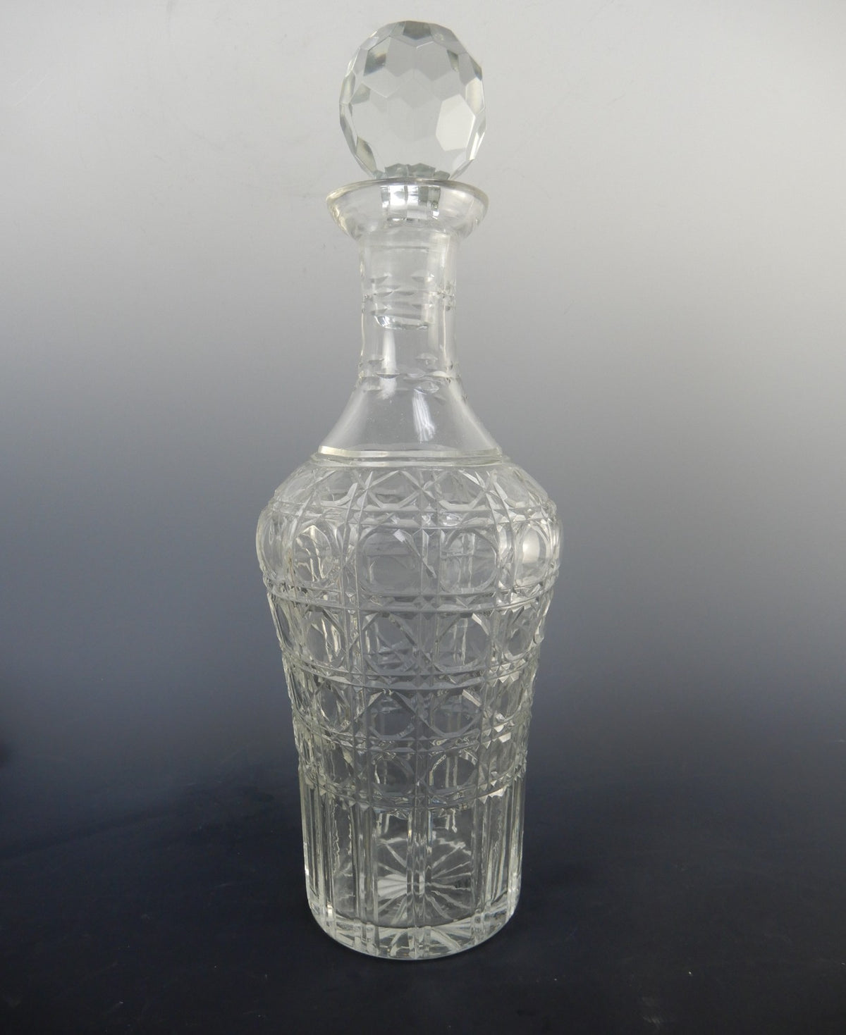 GO Home Modern Clear Glass Round Decanter 12-1/2" Tall
