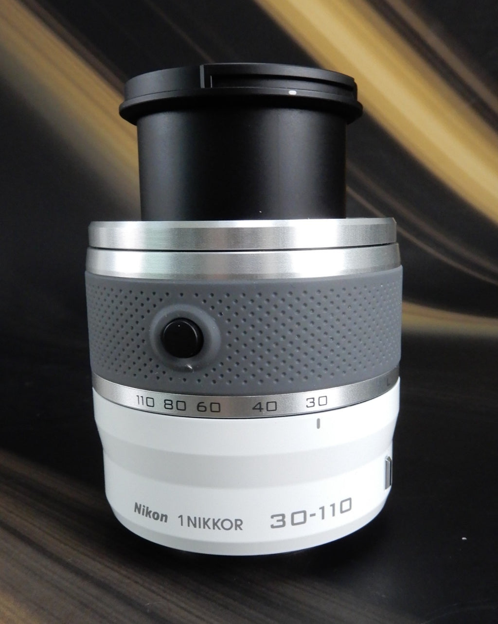 Nikon 1 NIKKOR 30-110mm f/3.8-5.6  ED IF  1m/3.3 ft Auto Lens White