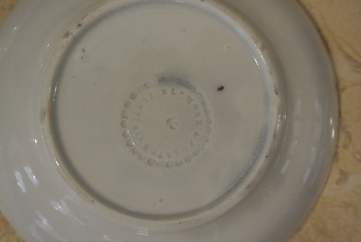 4 Elsmore & Forster Trumpet Flowers Purple Ironstone Bowls