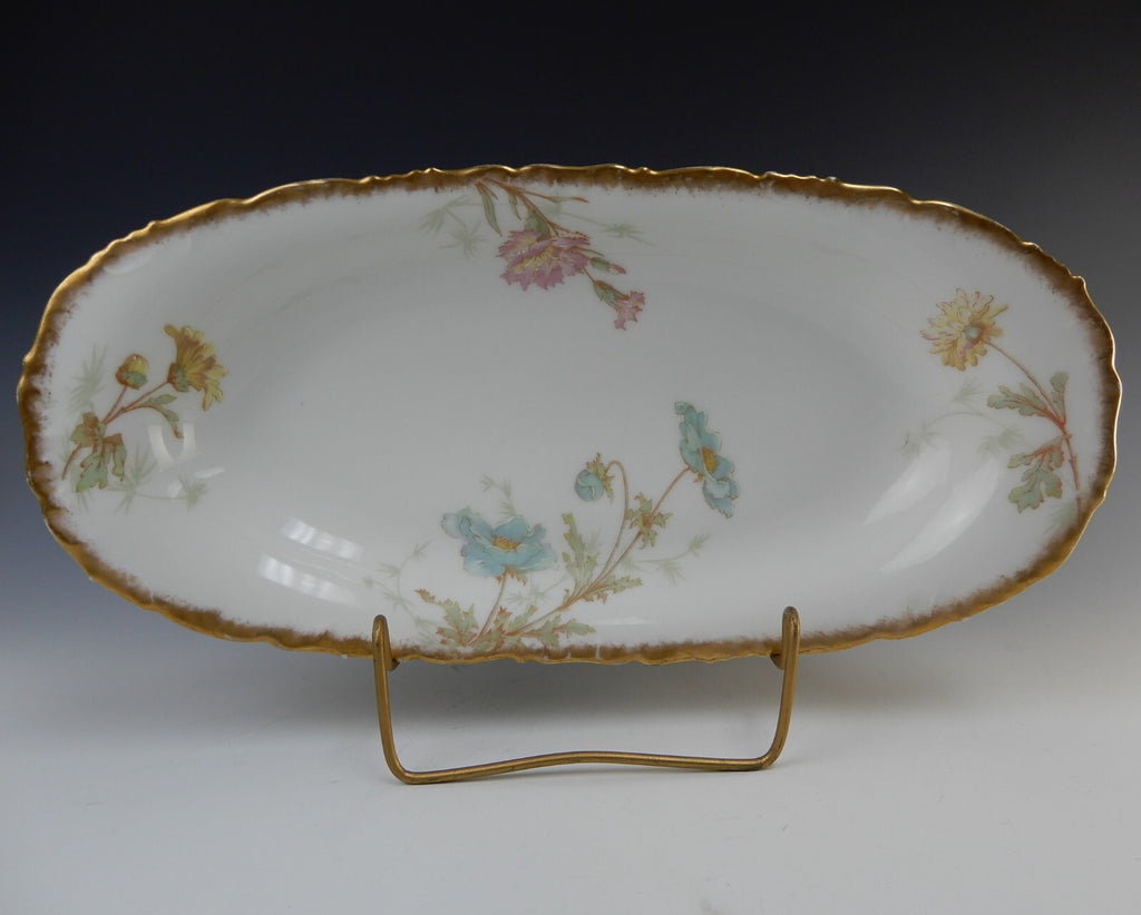 Antique T & V France Tressemann & Vogt Limoges Oval 13-1/2" Dish