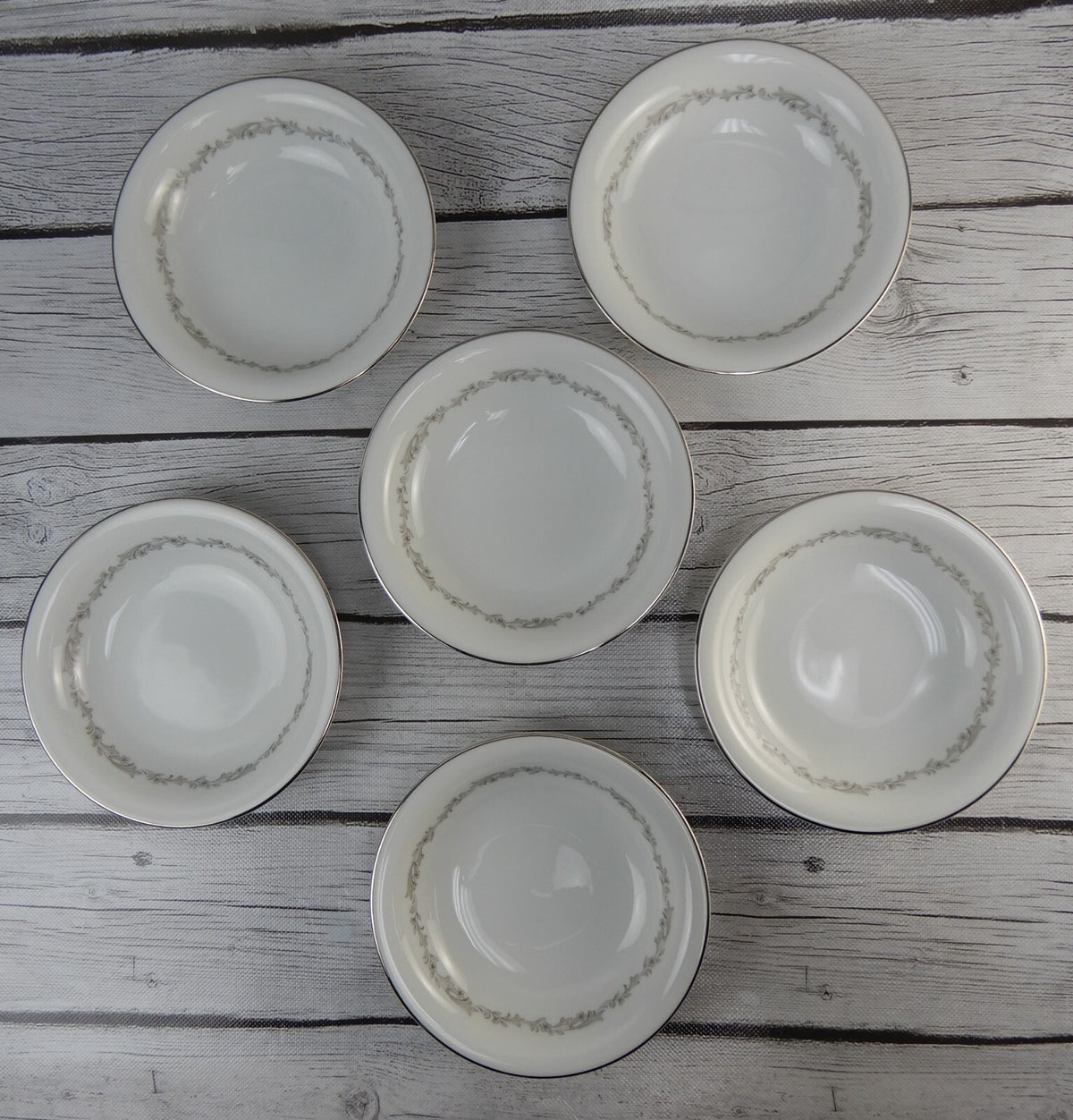Six (6) Dessert Bowls Noritake China 6013 Crestmont Japan 5-/2"