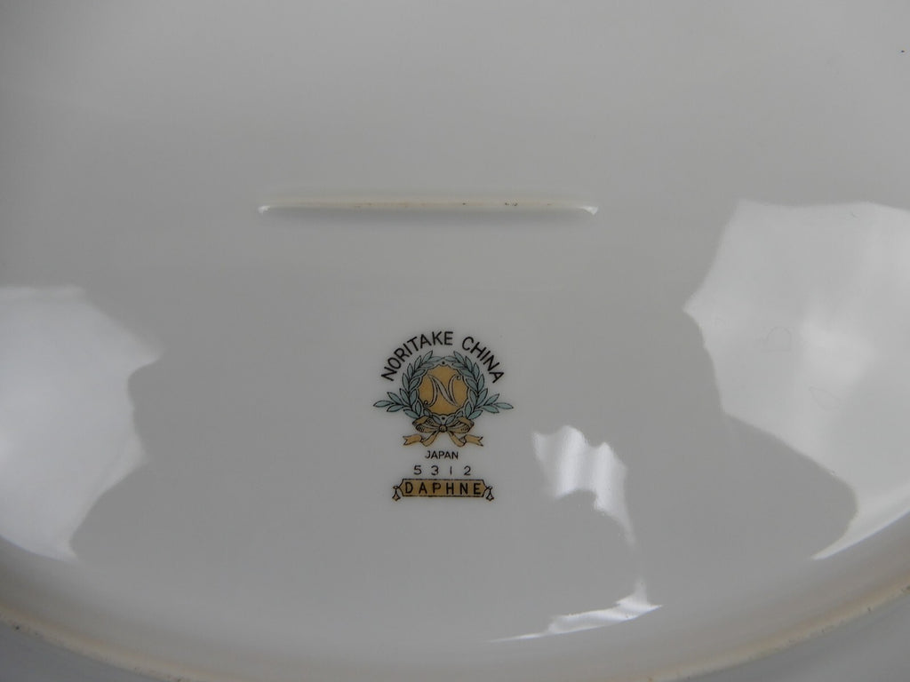 Vintage Noritake "Daphne"  Pattern Set of Two Platters 13-5/8" and 11-3/4"