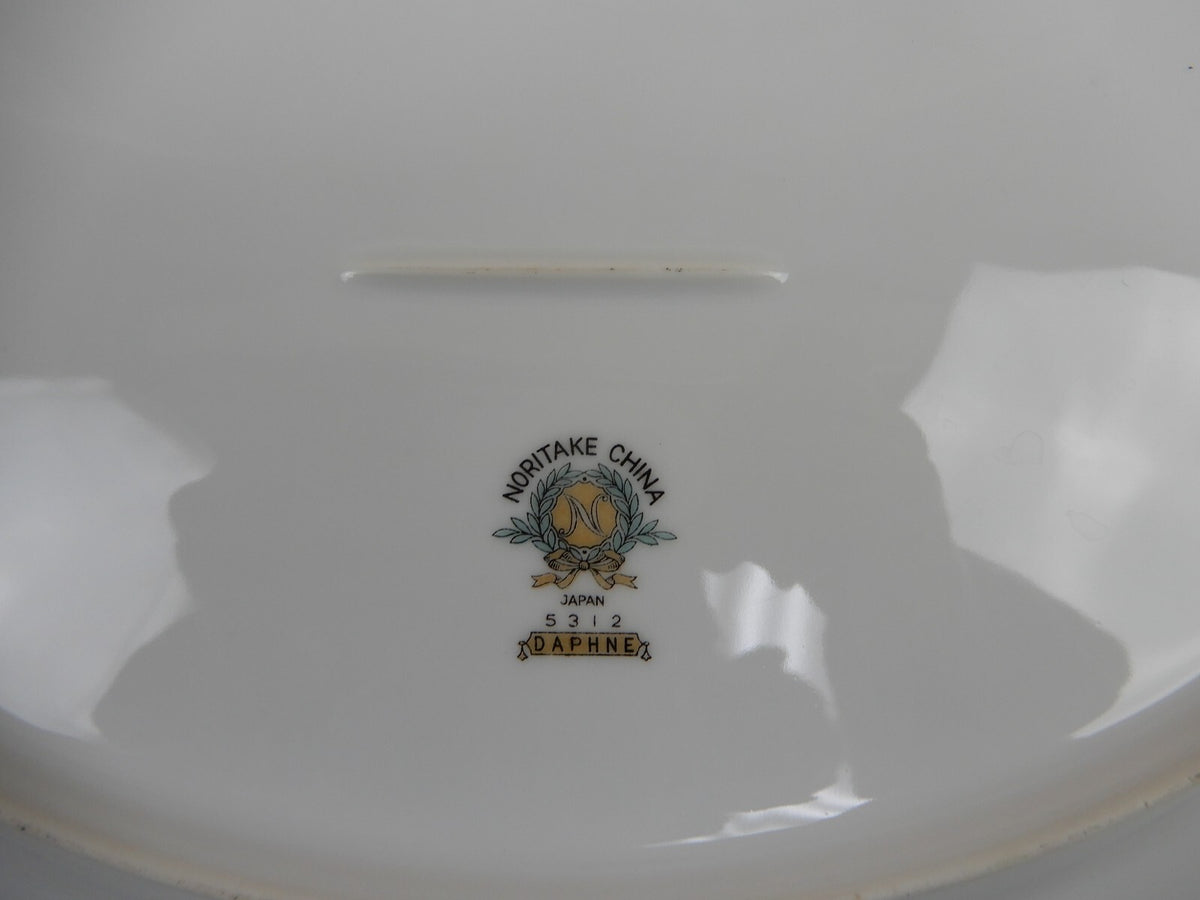 Vintage Noritake "Daphne"  Pattern Set of Two Platters 13-5/8" and 11-3/4"