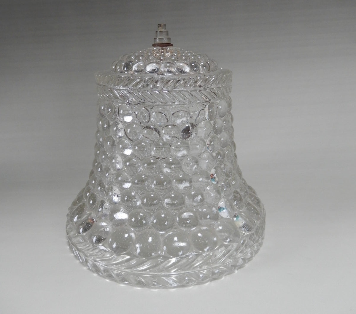 Bubbles Clear Glass Lamp Light Fixture Shade Hobnail w/Light Bulb Clip Adapter