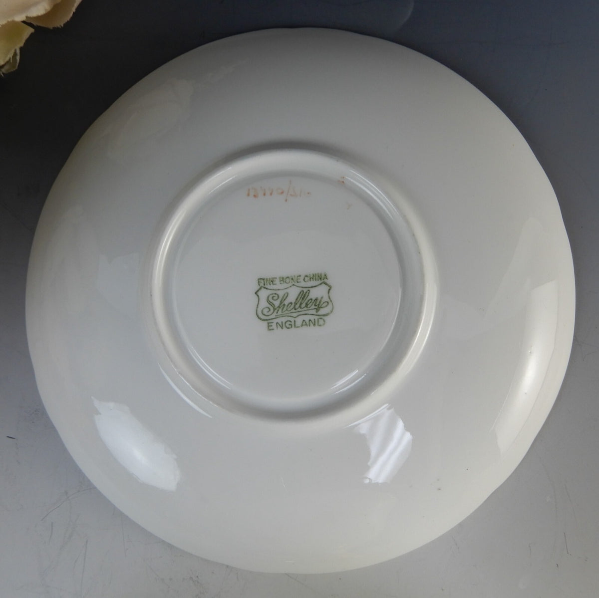 Shelley "Fruit Orchard" Center Yellow Cup & Saucer 13770 English Fine Bone China