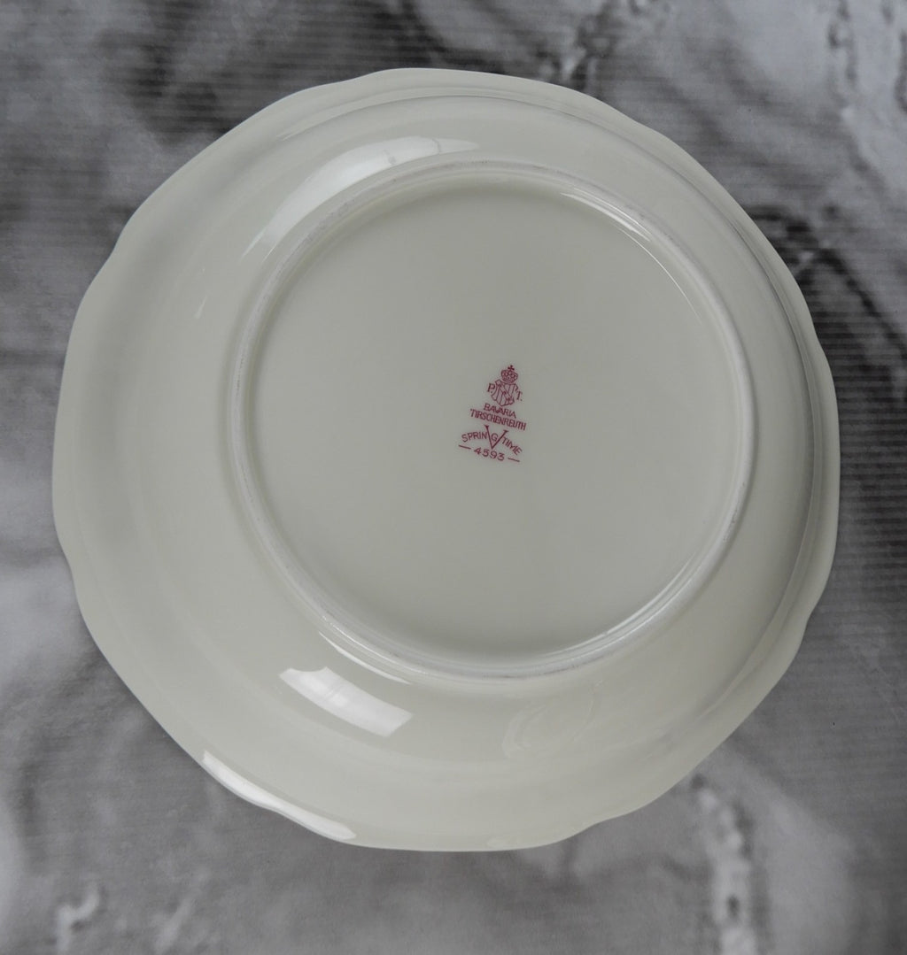 Vintage Set of 3 Pc. 2 Platters One Vegetable Bowl Tirschenreuth Springtime