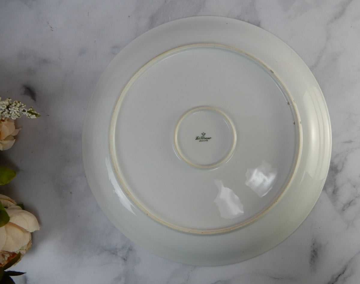 Vintage Zeh Scherzer Bavaria 1930 - 1945 Chinese Bird 12-1/8" Decorative Plate