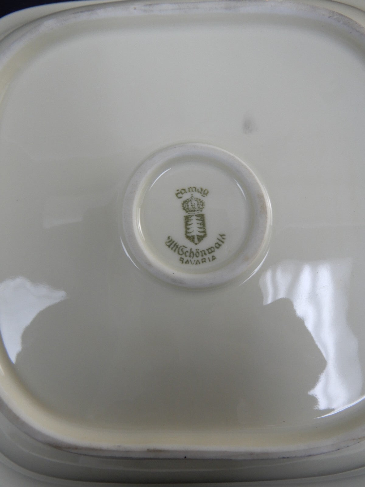 Eamag Schönwald Bavaria Serving Platters Bowls – Gold Cobalt Blue Rims