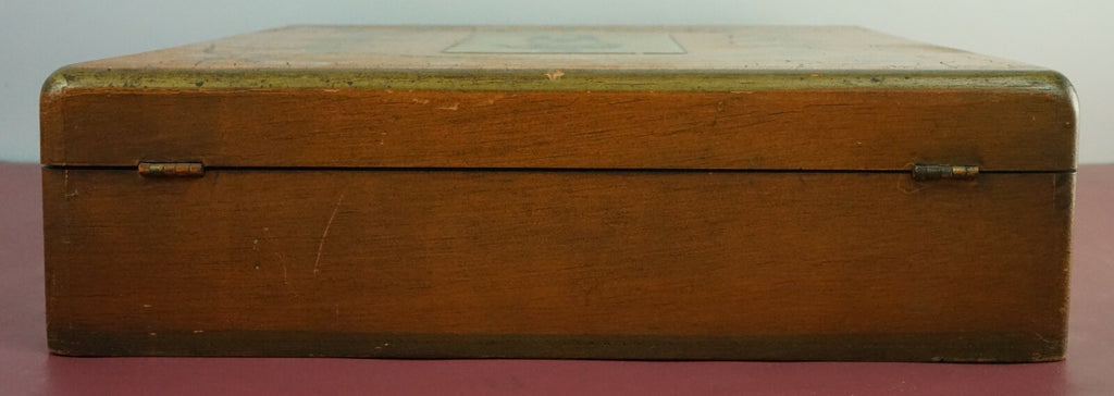 Vintage Fleur-de-lis Box with Print of Jerome Bonaparte Wooden Box