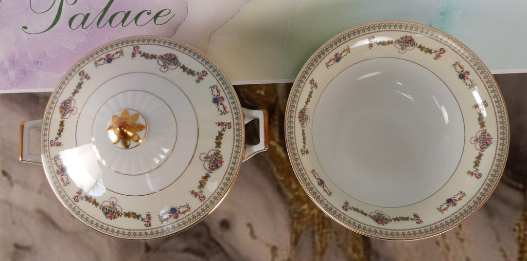 Vintage H&C Selb Bavaria Germany Heinrich "SENTA" Lidded Bowl and Round Bowl